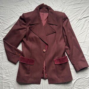 Vintage Fendi Burgundy Blazer